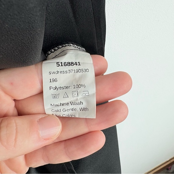 Women’s Black Satin Lace Slip Dress XS Gothic Grunge Fairy Whimsigoth Witchy Y2K - Picture 8 of 8